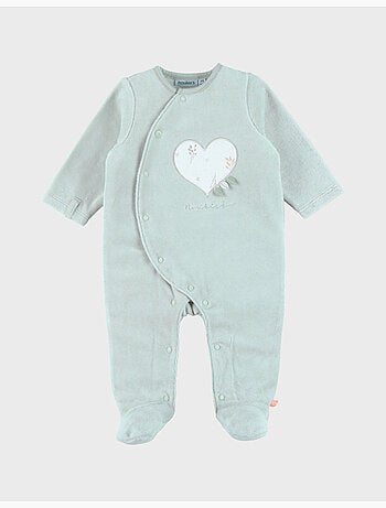 Pyjama bébé, velours brodé Noukie's