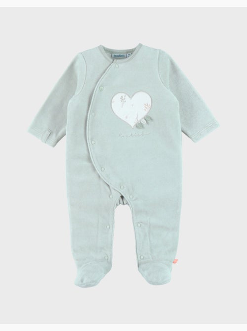 Pyjama bébé, velours brodé Noukie's - Kiabi
