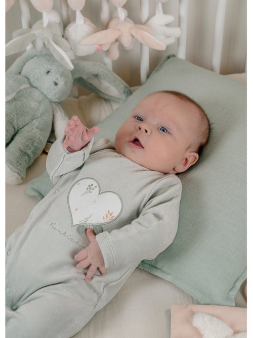 Pyjama bébé, velours brodé Noukie's - Kiabi