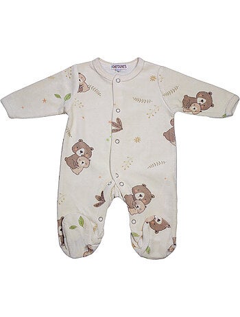 Pyjama bébé velours Calin Les Chatounets