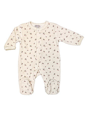 Pyjama bébé velours Cerises Les Chatounets