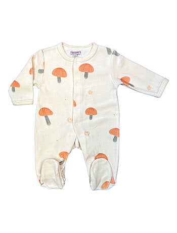 Pyjama bébé velours Champignons Les Chatounets
