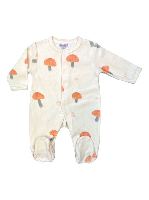 Pyjama bébé velours Champignons Les Chatounets - Kiabi