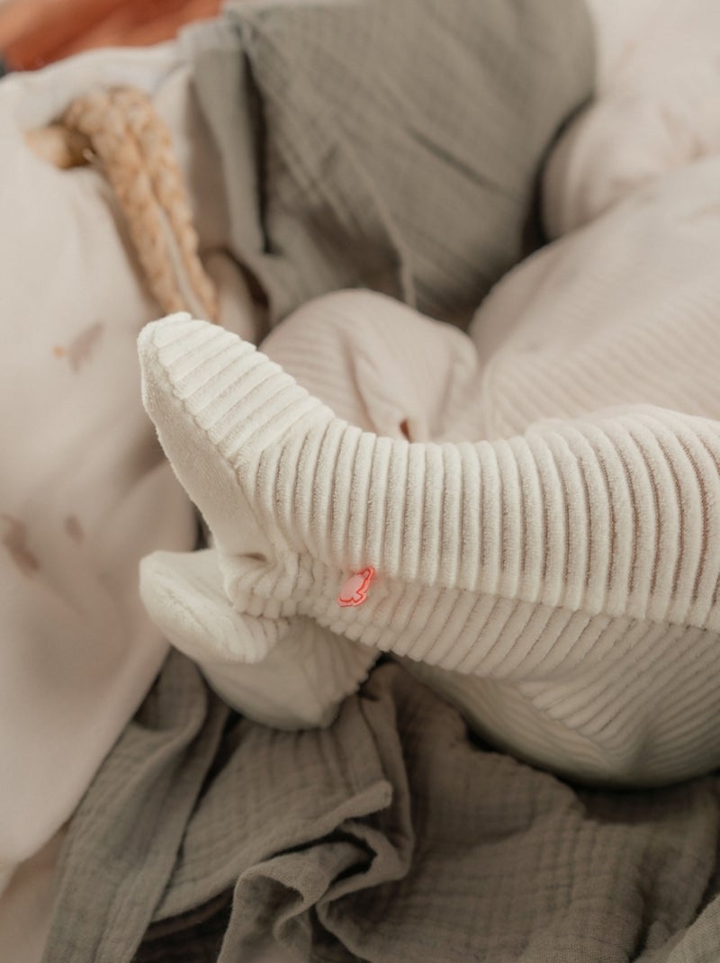 Pyjama bébé, Velours côtelé Noukie's Blanc - Kiabi