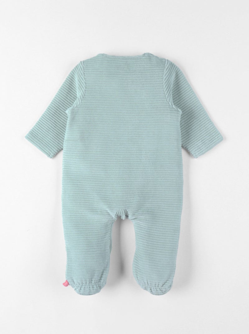 Pyjama bébé, Velours côtelé Noukie's Bleu turquoise - Kiabi