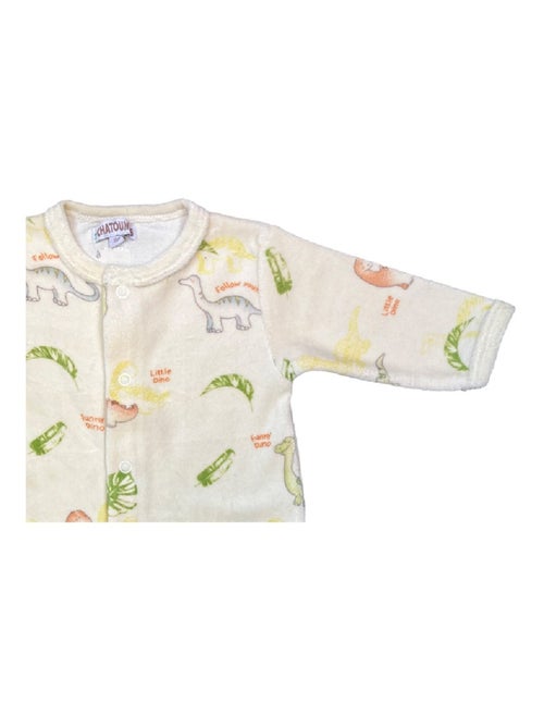 Pyjama bébé velours Dinosaure Les Chatounets - Kiabi