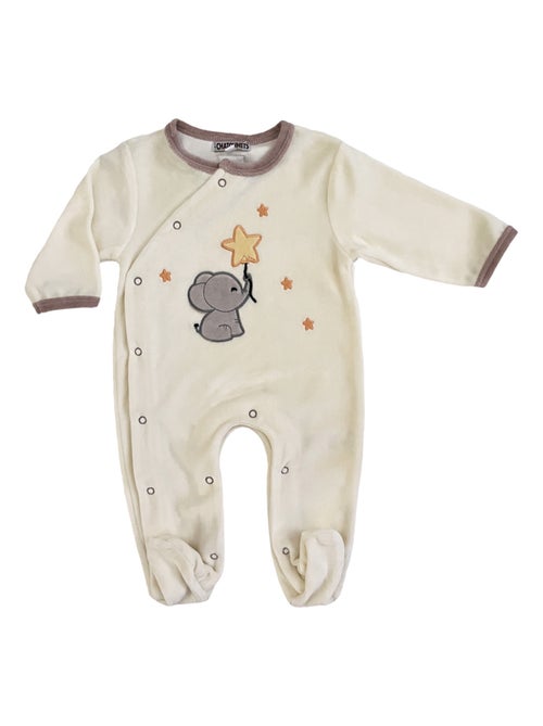 Pyjama bébé velours Eléphant Les Chatounets - Kiabi