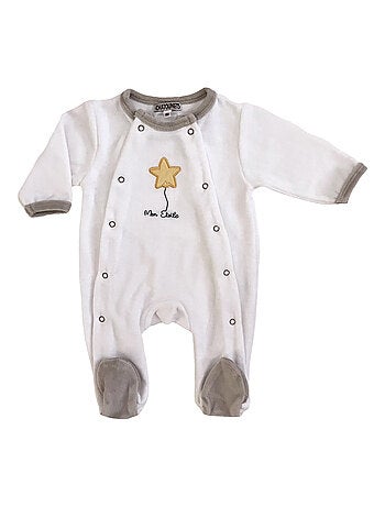Pyjama bébé velours Etoile Les Chatounets
