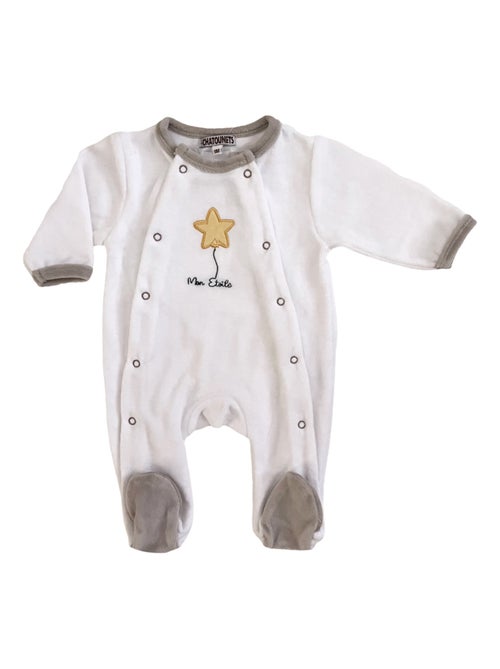 Pyjama bébé velours Etoile Les Chatounets - Kiabi