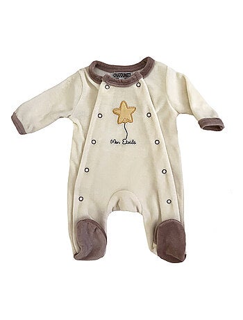 Pyjama bébé velours Etoile Les Chatounets