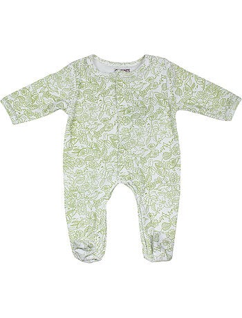Pyjama bébé velours Feuillages Les Chatounets