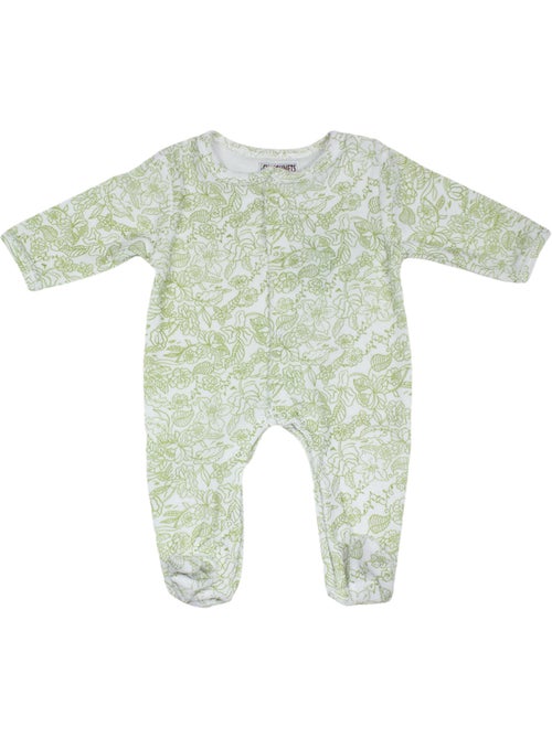 Pyjama bébé velours Feuillages Les Chatounets - Kiabi