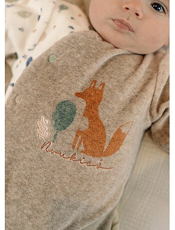 Pyjama bébé, velours imprimé Noukie's