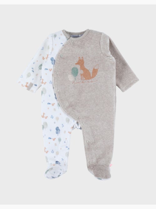 Pyjama bébé, velours imprimé Noukie's - Kiabi