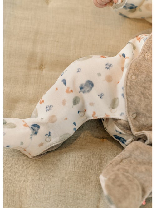 Pyjama bébé, velours imprimé Noukie's - Kiabi