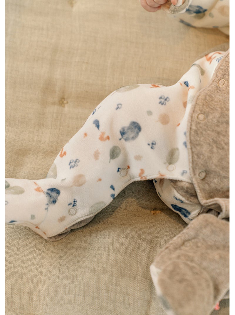 Pyjama bébé, velours imprimé Noukie's Beige - Kiabi