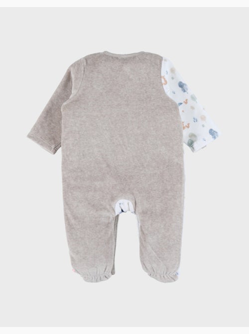Pyjama bébé, velours imprimé Noukie's - Kiabi