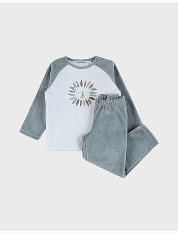 Pyjama bébé, velours imprimé Noukie's