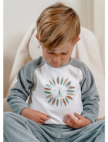 Pyjama bébé, velours imprimé Noukie's