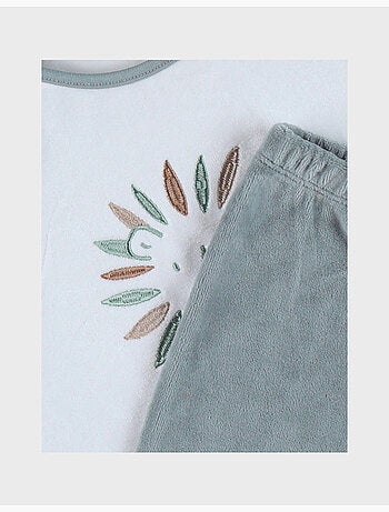 Pyjama bébé, velours imprimé Noukie's