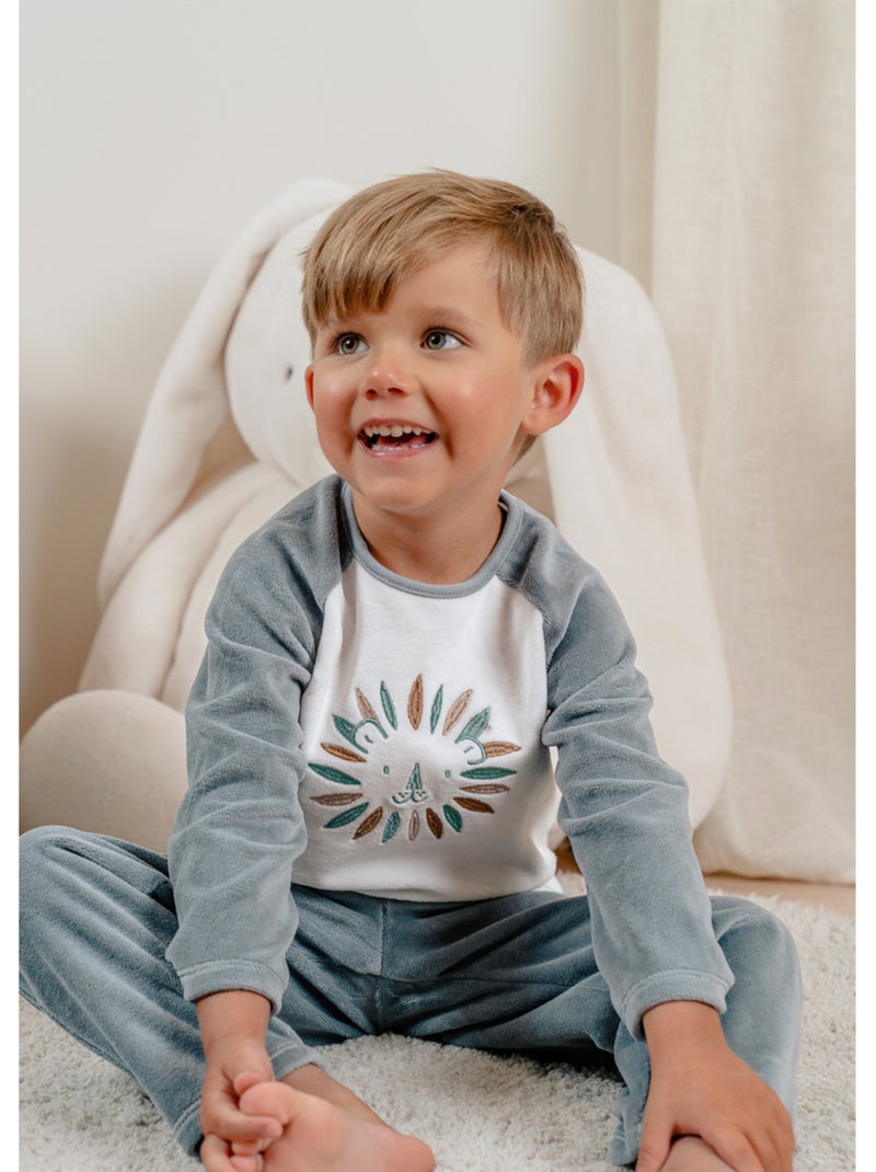 Pyjama bébé, velours imprimé Noukie's Beige - Kiabi