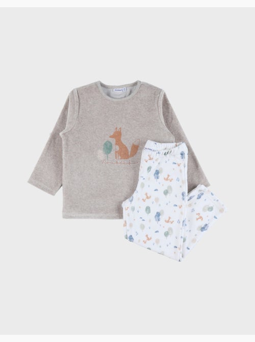 Pyjama bébé, velours imprimé Noukie's - Kiabi