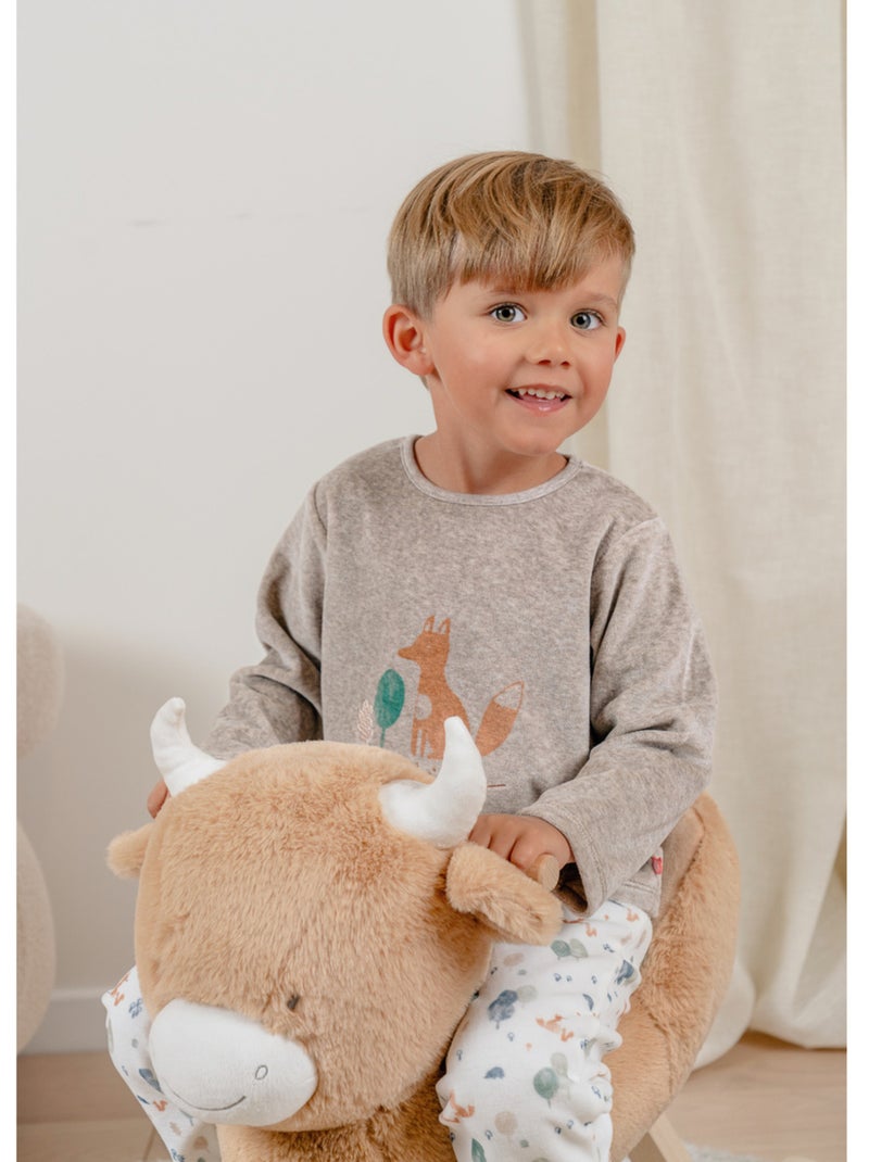 Pyjama bébé, velours imprimé Noukie's Beige - Kiabi