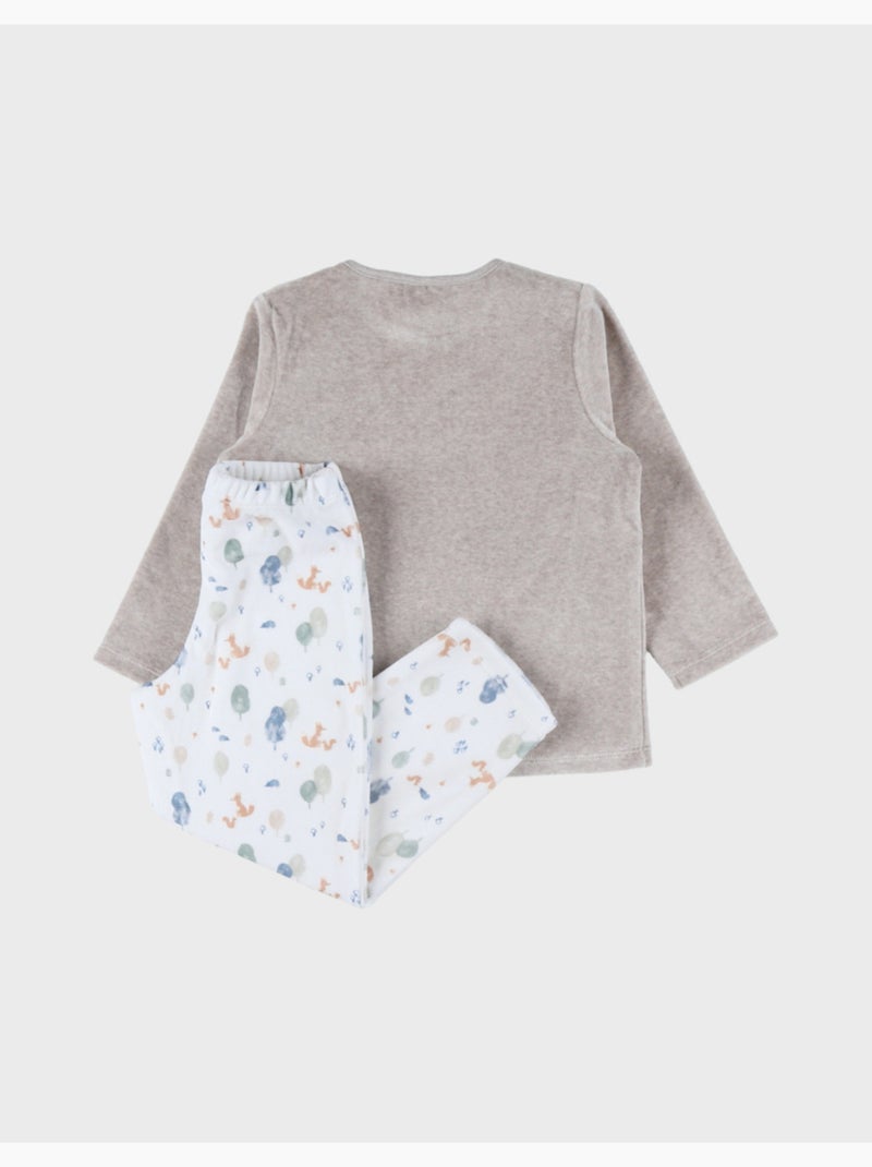 Pyjama bébé, velours imprimé Noukie's Beige - Kiabi