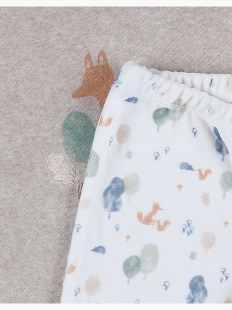 Pyjama bébé, velours imprimé Noukie's Beige - Kiabi