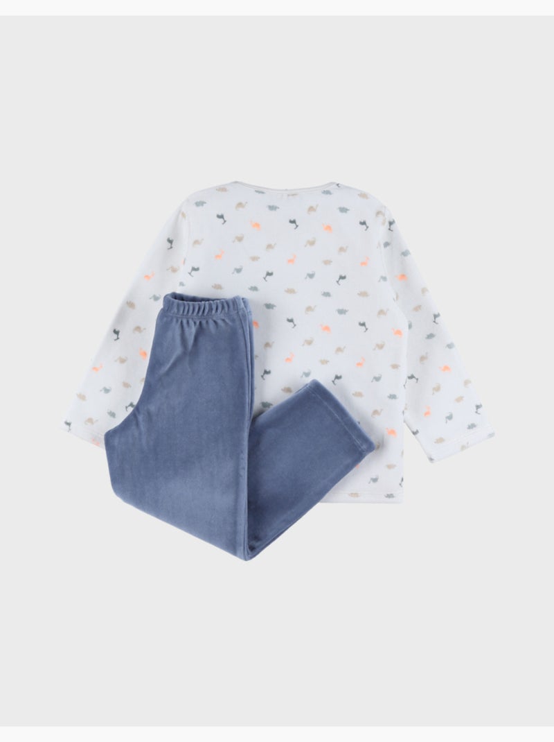 Pyjama bébé, velours imprimé Noukie's Bleu - Kiabi