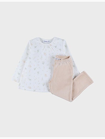 Pyjama bébé, velours imprimé Noukie's