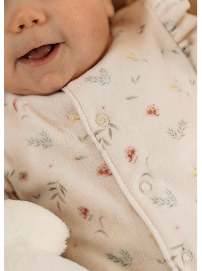 Pyjama bébé, velours imprimé Noukie's Rose - Kiabi