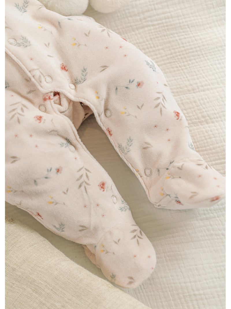 Pyjama bébé, velours imprimé Noukie's Rose - Kiabi
