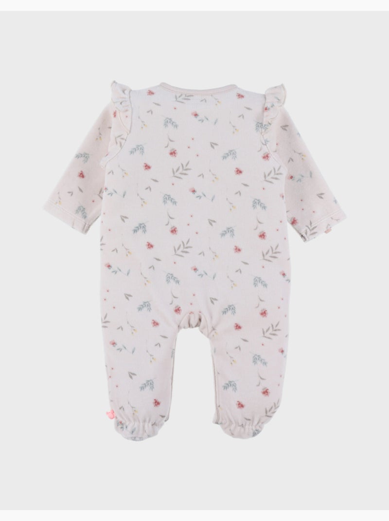 Pyjama bébé, velours imprimé Noukie's Rose - Kiabi
