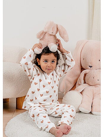 Pyjama bébé, velours imprimé Noukie's
