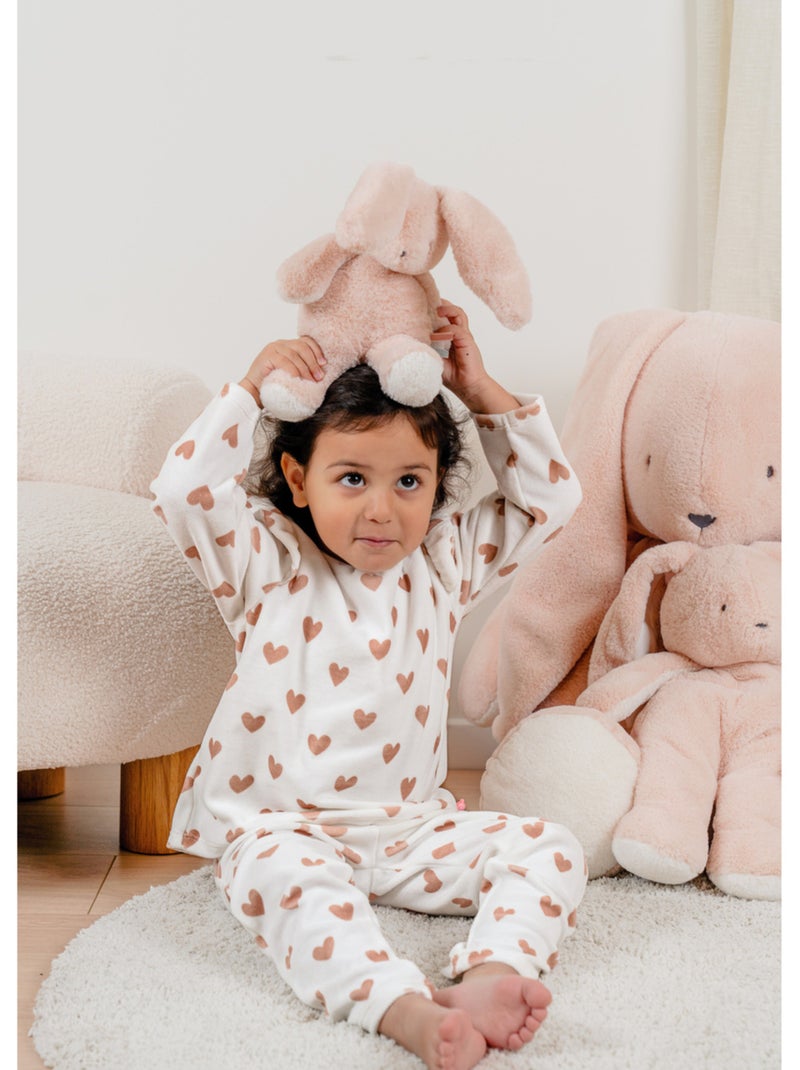 Pyjama bébé, velours imprimé Noukie's Rose - Kiabi