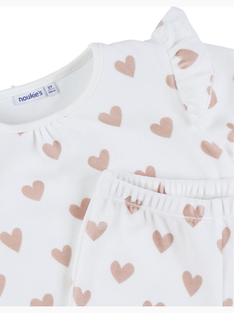 Pyjama bébé, velours imprimé Noukie's Rose - Kiabi