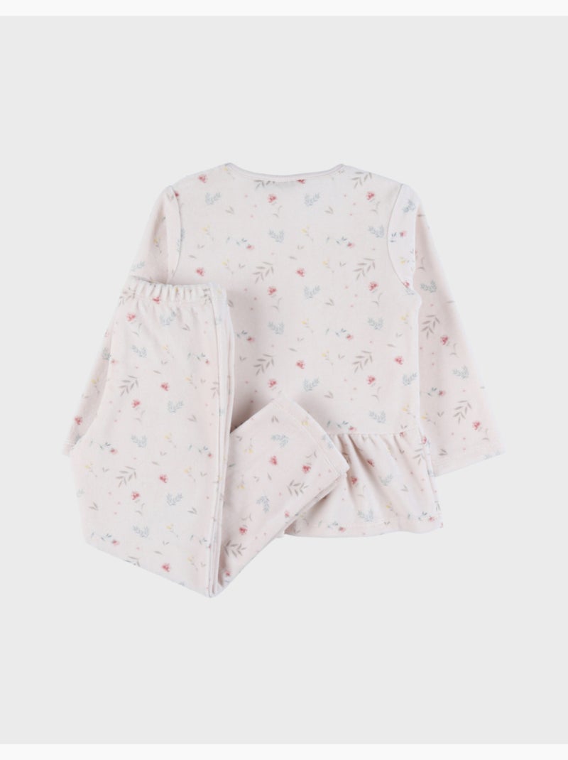 Pyjama bébé, velours imprimé Noukie's Rose - Kiabi