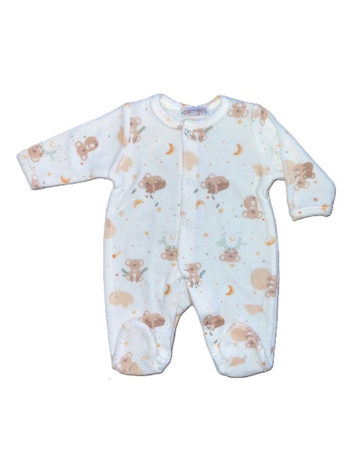 Pyjama bébé velours Koala Les Chatounets - Kiabi