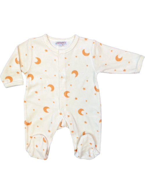 Pyjama bébé velours Moon Les Chatounets - Kiabi