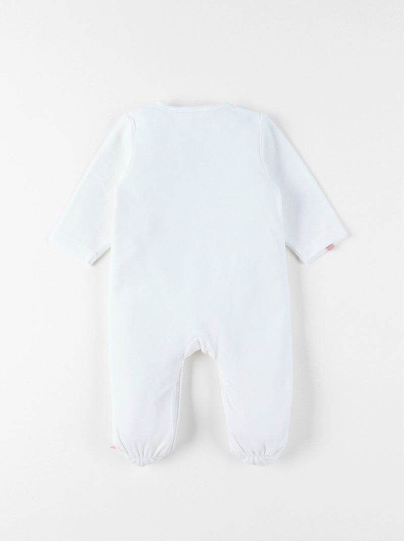 Pyjama bébé, Velours Noukie's Blanc - Kiabi