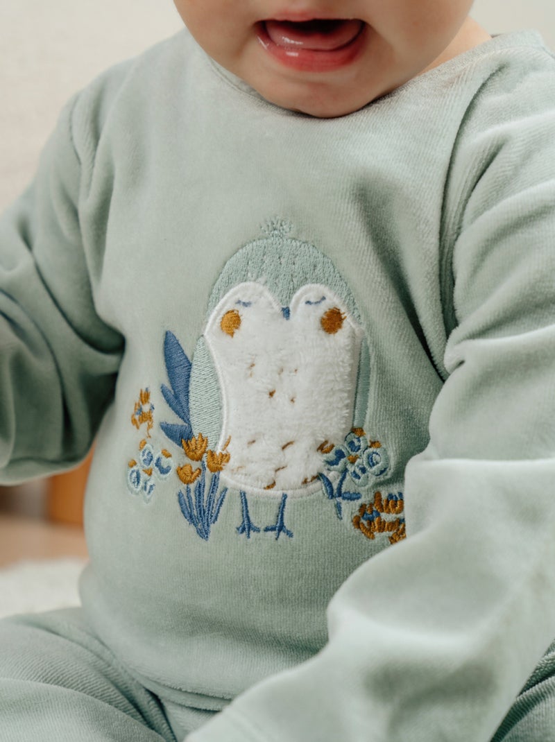 Pyjama bébé, velours Noukie's Bleu - Kiabi