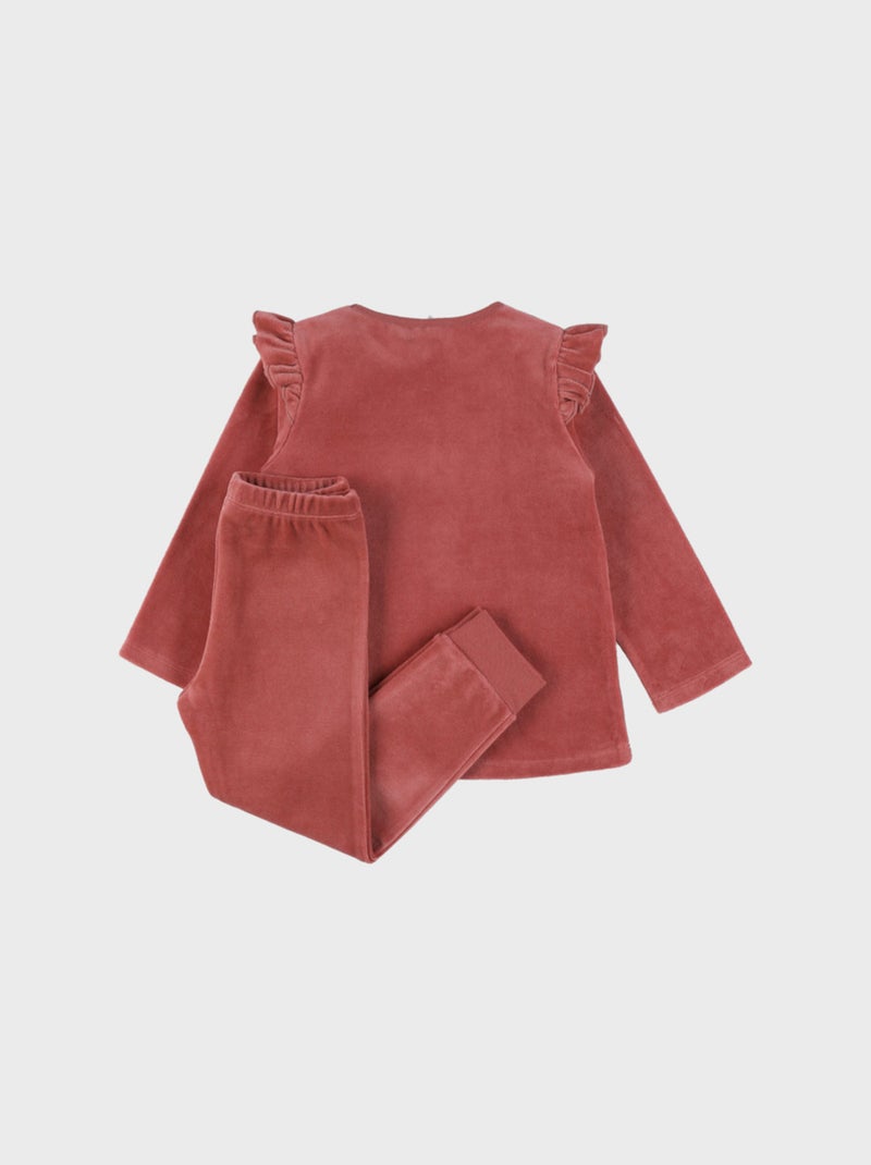Pyjama bébé, velours Noukie's Rose - Kiabi