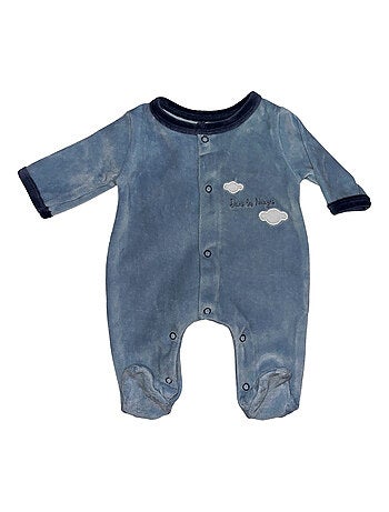 Pyjama bébé velours Nuages Les Chatounets