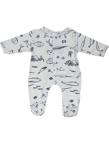 Pyjama bébé velours Ocean Les Chatounets