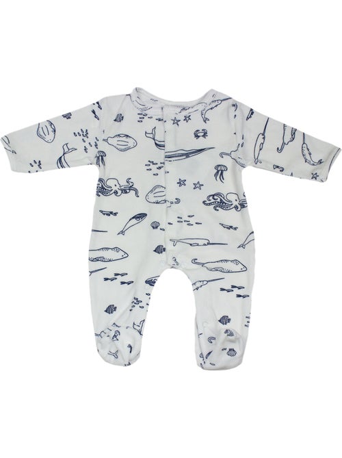 Pyjama bébé velours Ocean Les Chatounets - Kiabi