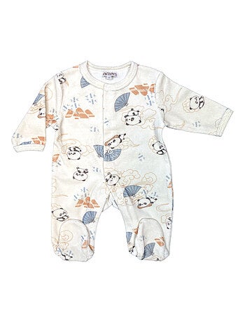 Pyjama bébé velours Panda de Chine Les Chatounets