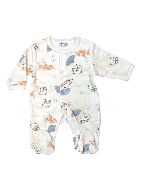 Pyjama bébé velours Panda de Chine Les Chatounets - Kiabi