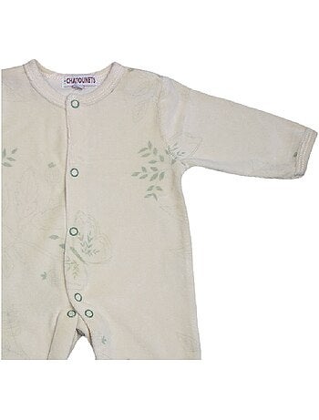 Pyjama bébé velours Papillon Les Chatounets
