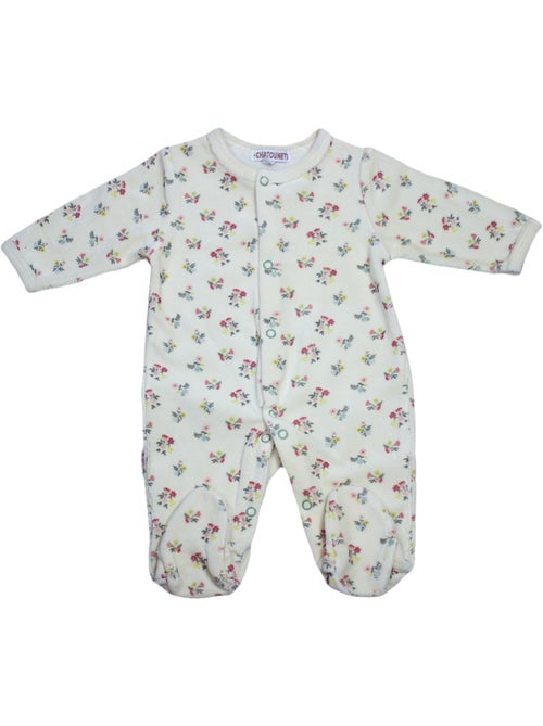 Pyjama bébé velours Pivoine Les Chatounets - Kiabi
